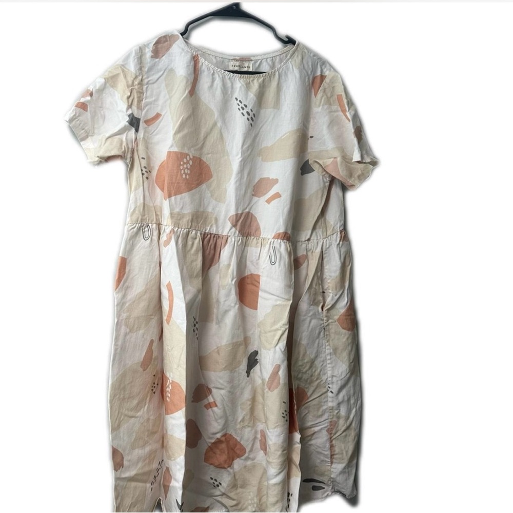 Abstract Patterned Midi Dress